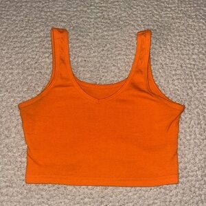 SHEIN Vibrant Orange Crop Top